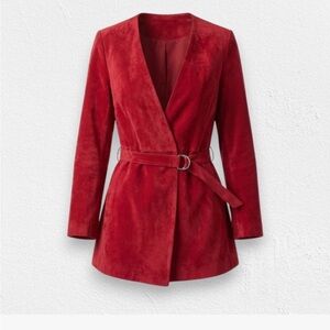 Zara Red Belted Romper